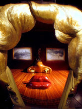 Saliva Sofa Figurine Replica of Mae West Lips Sculpture by Salvador Dali