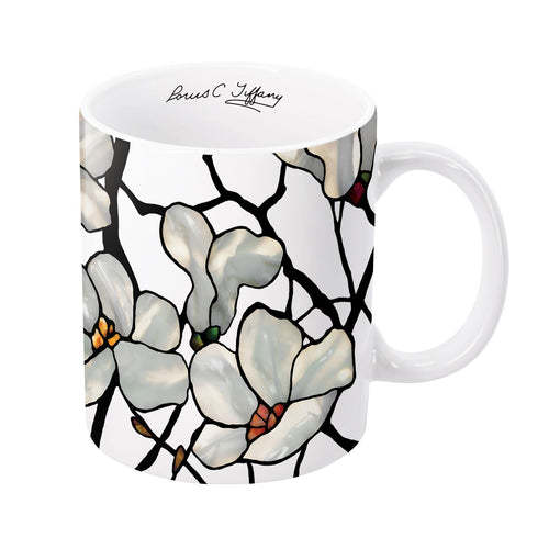 Tiffany Magnolia Large Porcelain Fine Art Coffee and Tea Mug