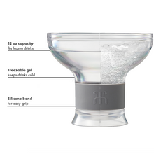 Barcelona Frozen Margarita & Cocktail Chiller Glasses, Acrylic, Set of 2