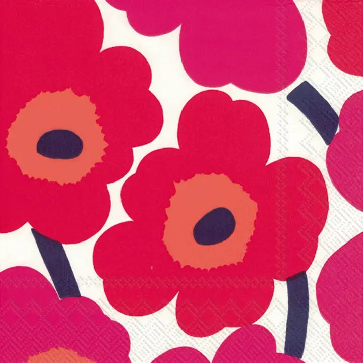 Marimekko Lunch Napkins Unikko Red