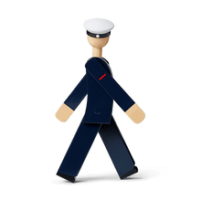 Kay Bojesen Marine, Dark Blue/White, H: 8.1"