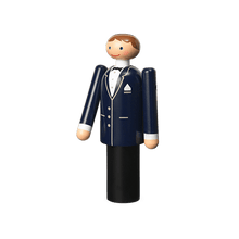 Kay Bojesen Groom, Blue/Black/White