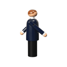 Kay Bojesen Groom, Blue/Black/White