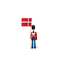 Kay Bojesen Standard-Bearer, Red/Blue/White