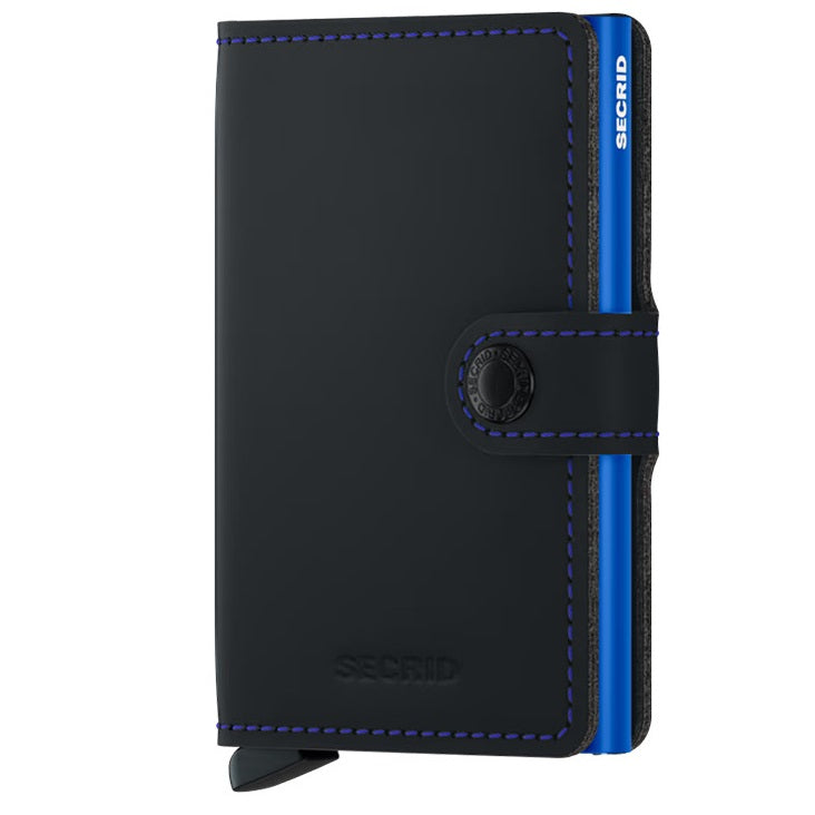 Secrid Miniwallet Matte Black-Blue