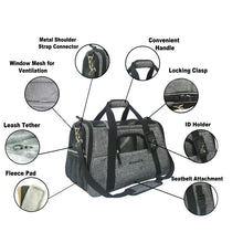 Mr. Peanut's Copper Series Airline Compliant Pet Carrier, Tall Profile Soft Sided Luxury Travel Tote