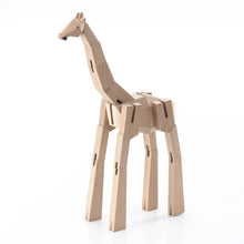 Modern Wooden Giraffe Decor – Interactive Puzzle & Art Piece