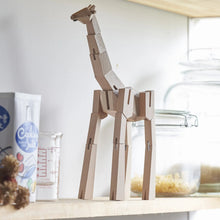 Modern Wooden Giraffe Decor – Interactive Puzzle & Art Piece
