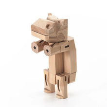 Modern Wooden Hippo Decor – Interactive Puzzle & Art Piece