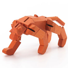 Modern Wooden Tiger Decor – Interactive Puzzle & Art Piece