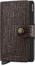 Secrid Miniwallet Palmellato Brown front view