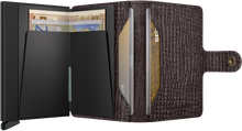 Secrid Miniwallet Palmellato Brown open view