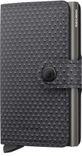 Secrid Miniwallet Pyramid Grey front view