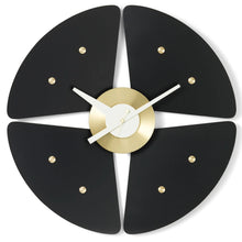 Vitra George Nelson Petal Clock - Black/Brass