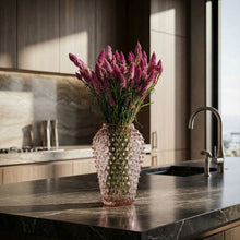 Hobnail Vase - Barrel - Night Iris