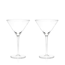 Raye Stemmed Crystal Martini Glasses Set of 2