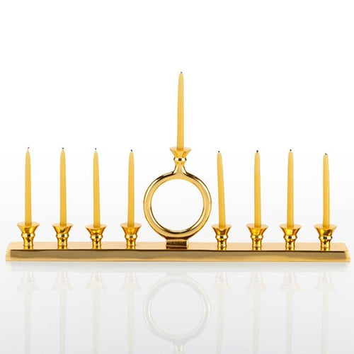Menorah Candleholder Gold