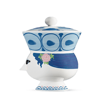 Bjørn Wiinblad Dora Bowl, Blue, Ø: 3.7"