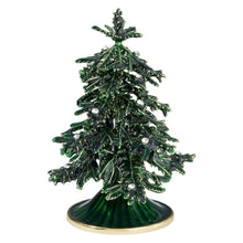 Green Enamel Christmas Tree