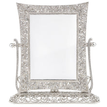 Silver Windsor Magnified Standing Vanity Mirror