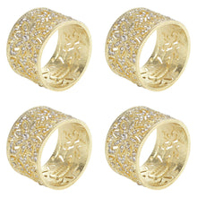 Windsor Napkin Rings -Gold (Set of 4)