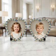 Contessa Heart Sapphire 3.5" Picture Frame