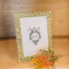 Papillon with Jonquil Crystals 5" x 7" Picture Frame