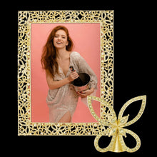 Papillon with Jonquil Crystals 5" x 7" Picture Frame