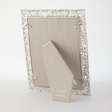 Silver Papillon with Lt Sapphire Crystals 5" x 7" Picture Frame