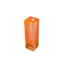 Canetti Acrylic Flower Vase in Yellow/Orange