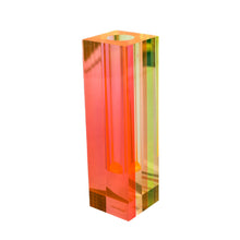 Canetti Acrylic Flower Vase in Yellow/Orange