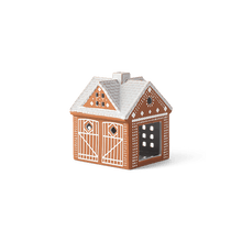 Kähler Gingerbread Candle Lighthouse Christmas Stable, H: 4.5"