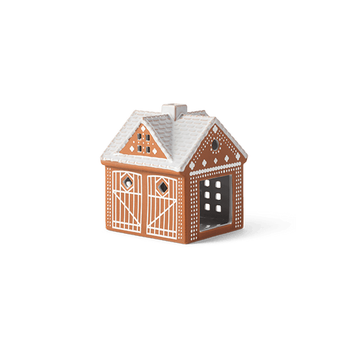 Kähler Gingerbread Candle Lighthouse Christmas Stable, H: 4.5
