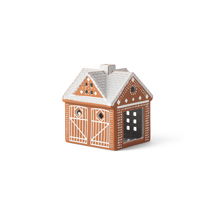Kähler Gingerbread Candle Lighthouse Christmas Stable, H: 4.5