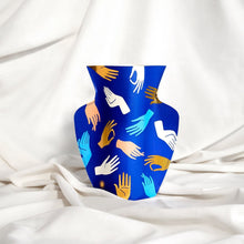 OCTAEVO Hamsa Paper Vase - Blue