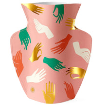 OCTAEVO Hamsa Paper Vase - Pink