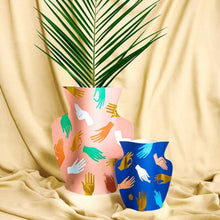 OCTAEVO Hamsa Paper Vase - Blue