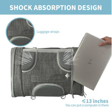 Mr. Peanut's Monterey Series Airline Compliant Horizontal Backpack Pet Carrier