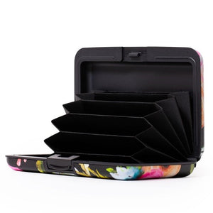 RFID Secure Armored Wallet Blossom Florals