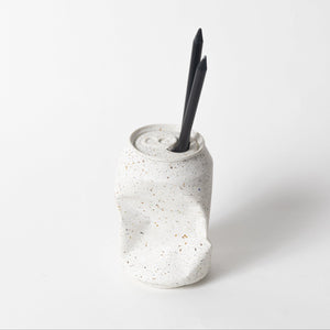 Soda Can Vase | White Terrazzo