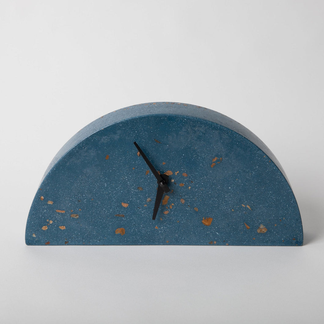 Mantle Clock | Cobalt Terrazzo