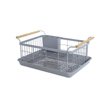 Dish Rack - Steel + Wood