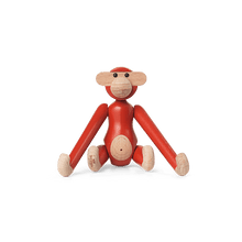 Kay Bojesen Vintage Monkey, Mini, Red, H: 3.7"