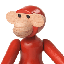 Kay Bojesen Vintage Monkey, Mini, Red, H: 3.7"