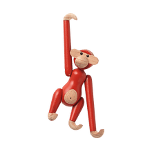 Kay Bojesen Vintage Monkey, Mini, Red, H: 3.7"