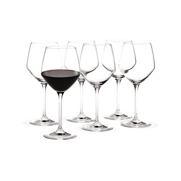 Holmegaard Perfection Red Wine Glass, Clear, 14.5 Oz, 6 Pcs.