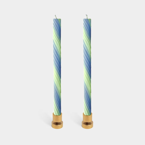Rope Candles - Lavender & Green (2 pack)