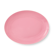 Lyngby Porcelæn Rhombe Color Oval Serving Dish, W: 11.2"