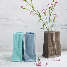 Rosenthal Bag Vase Do Not Litter White Matte