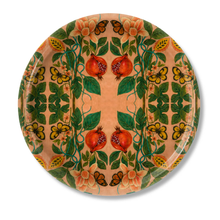 Pomegranate Migration Birchwood Decorative Tray - Round - Large